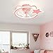 SXLCKJ Ventilatori da soffitto con luci e Motore a Corrente Continua a Distanza, Luce da soffitto a Basso Profilo dimmerabile, LED Moderno Ce (Ventola della Lampada)