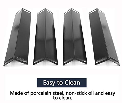 Hongso 16 1/2 Inch Porcelain Steel Heat Plate Shield Heat Tent, Burner Cover, Vaporizor Bar, And Flavorizer Bar Replacement For Bbq Grillware, Uniflame, Charbroil, Grill Chef Grills, Ppb151 (4-Pack) #TOP2