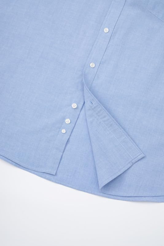 Big and Tall Oxford Dress Shirt for Men Button Down Shirts Long Sleeve Casual Shirt from XXL(T) to 6XL(T) - Image 5