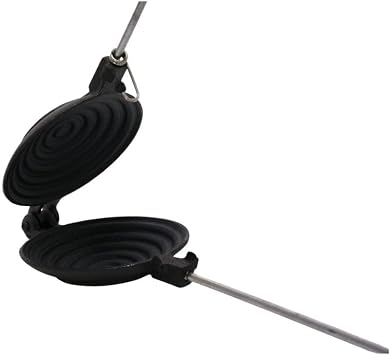 Lifespace Cast Iron Jaffle Irons/Pie or Sandwich Maker - 2 Pack