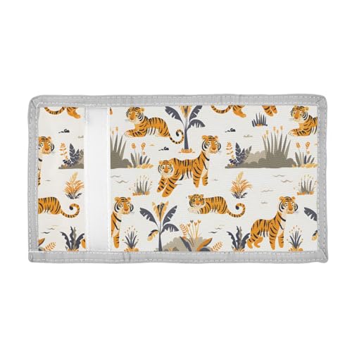 ALAZA Kids Wallets for Boys Girls Toddler Trifold Wallet Children Small Tiger with Zipper Coin Pocket2