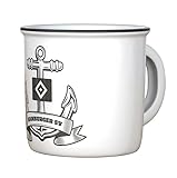 Fassungsvermögen: 0,3 l HSV Hamburger SV Tasse Emaille