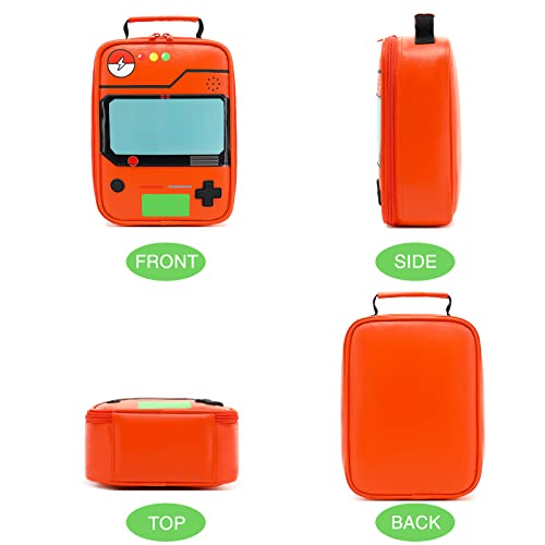 Hairao Kids Lunch Box Insulated Soft Lunch Bag Leather Lunch Box Gameboy Mini Cooler Back To School Thermal Meal Tote Kit Boys Girls Teens（Age：4 Years Old+） #TOP6