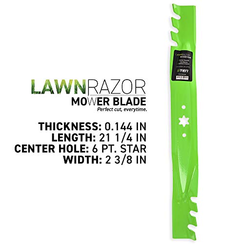 image for 8TEN LawnRAZOR Mower Blade Set for Cub Cadet MTD Troy Bilt LTX1040 RZT