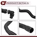 HEROFFIX 1 Pcs HVAC Heater Hose for Mercedes Benz W212 W204 W207 Engine Oil Cooler Coolant Hose No.A2128301696 Black Rubber