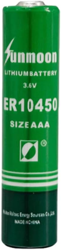 30 PCS 3.6V 800mAh Lithium Battery for ER10450 AAA Size Non Rechargeable (No Plug)