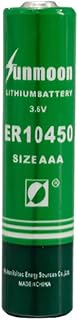 ER10450 3.6V 800mAh AAA Non-Rechargeable Lithium Battery for Backup Clock Power Supplies (No Connector)
