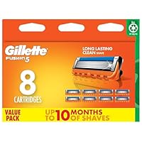 Gillette Fusion Manual Replacement Razor Blades Cartridges 8 Count
