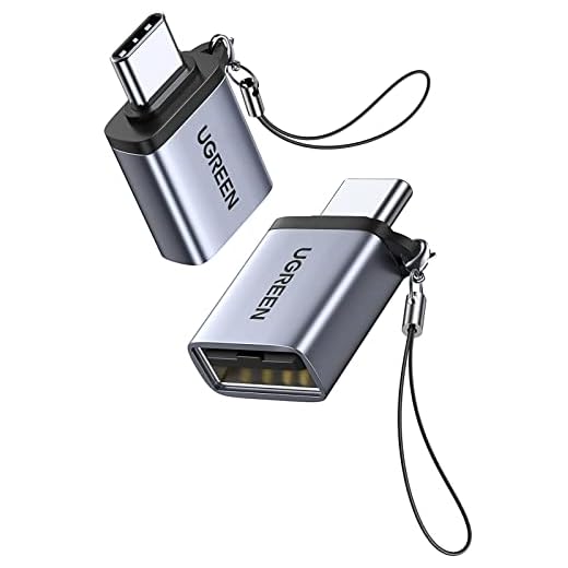 UGREEN USB C Adapter 3.0 USB OTG Adapter USB C till USB A Adapter Thunderbolt Adapter Thunderbolt 3 till USB Kompatibel med MacBook Pro MacBook Air, Galaxy Note 10 Plus S10 S9 A50 A40, Huawei P30 P20 Pro Mate 20, Surface Go Dell XPS etc.(2 Packs)