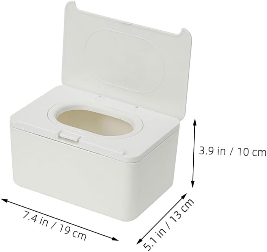 2pcs Refillable Baby Wipe Dispenser Set Portable Wipes Holder for Travel for Home and Nursery
