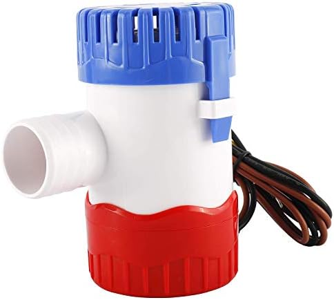 DasMorine 1100GPH 12V 3.2 AMP 5.0 AMP Fuse 29mm ID Hose Electric Marine Submersible Bilge Sump Water Pump for Boat Yacht