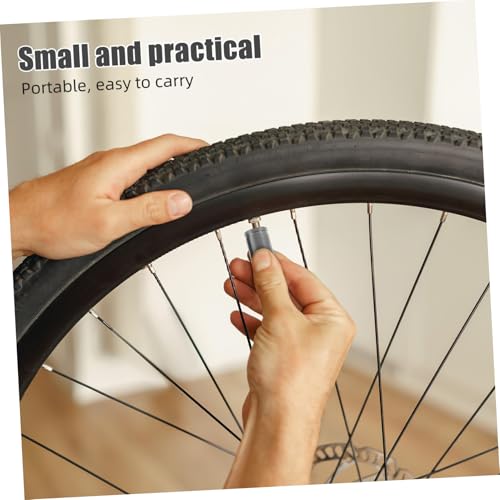 VANZACK 2 piezas Tapas de Válvula para Neumáticos de Bicicleta de Aleación de Titanio, Cubiertas de Válvula de Vástago con Ajuste Rápido y Sellado Confiable para Bicicletas de Ruta y Montaña miniatura 5