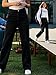LBDLONGBIDA Women's Straight Leg Jeans Tummy Control Trendy High Waisted Stretchy Casual Denim Pants Baggy Trousers(Black,L)