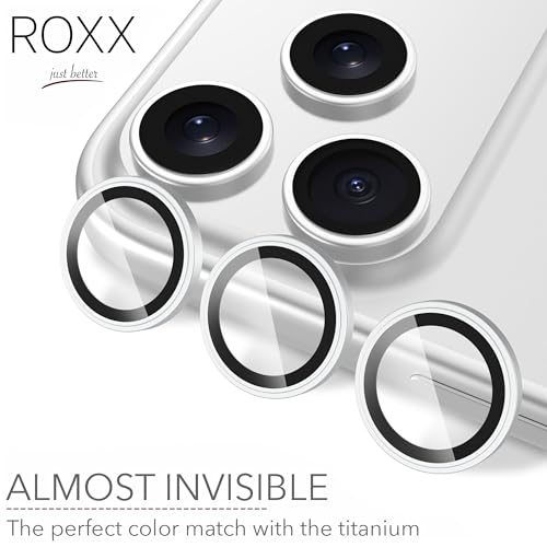 ROXX Japanese 9H Camera Protector | Silver | For iPhone 17 Pro & 17 Pro Max | Harder | Clearer | Scratch-Resistant | Perfect Fit with ROXX Cases by ROXX just better - Image 3