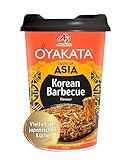 OYAKATA Korean Barbecue Geschmack Instant Nudeln Wok Style Japanischer Art Schnelle Zubereitung Ramen 93g