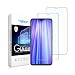 Produktbild TQmate 2Pack, Kompatibel für Xiaomi Redmi Note 8 Pro Panzerglas, Displayschutzfolie, gehärtetes Glas mit 9H Härte, Kratzfest, ölgeschützt, 2.5D Round Edge