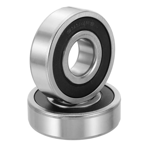 Image of sourcing map 2 Pack 6304 2RS Deep Groove Ball Bearings, 20 x 52 x 15mm Chrome Steel Double Rubber Seal Bearing for Electric Motor, Home Appliances, Garden Machinery, (ABEC5)