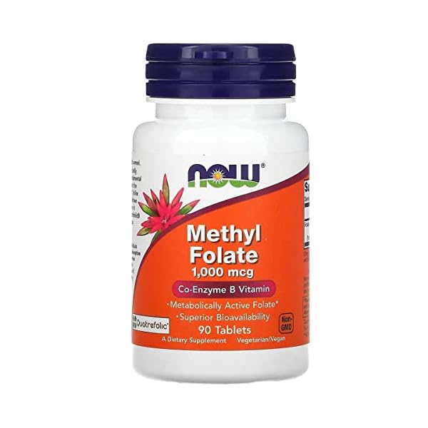 Metilfolato (Methyl Folate) 1000mg 90 Tabletes - Now
