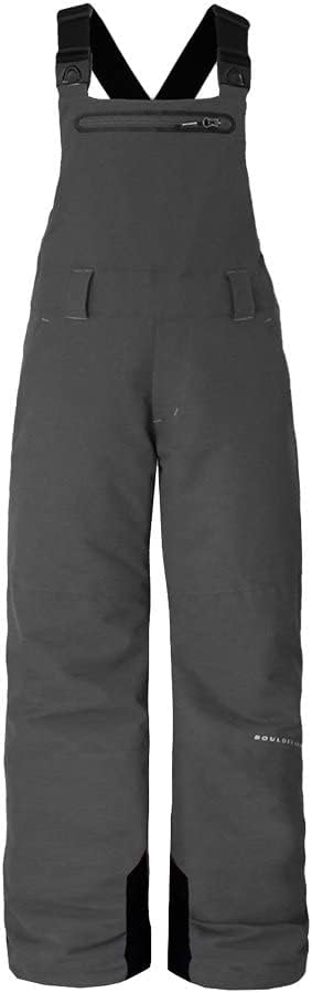 Girls Youth Cooper Bib - L, White by Boulder Gear