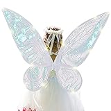 【Diseño universal】 El disfraz de mariposa de Halloween está equipado con 2 correas elásticas para un fácil ajuste, no se cae fácilmente, conveniente para ponerlo en ambos brazos.