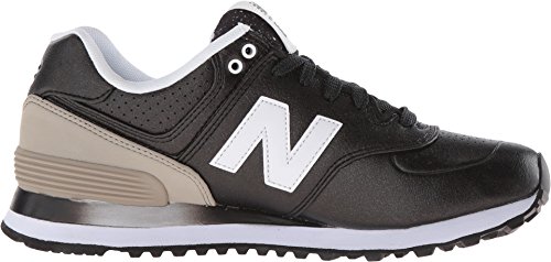 New Balance New Balance Women's 574 V1 Gradient Sneaker, Black/Husk, 7 M US