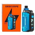 GEEKVAPE Aegis Hero 5 Pod Kit | Sortie 50W avec Batterie 2000 mAh | Écran Vif et Fonction A-Lock | Cartouche HERO de 6,5 ml Compatible avec la Coil B (VERSION BOOST)- No Nicotine (Phantom Blue)