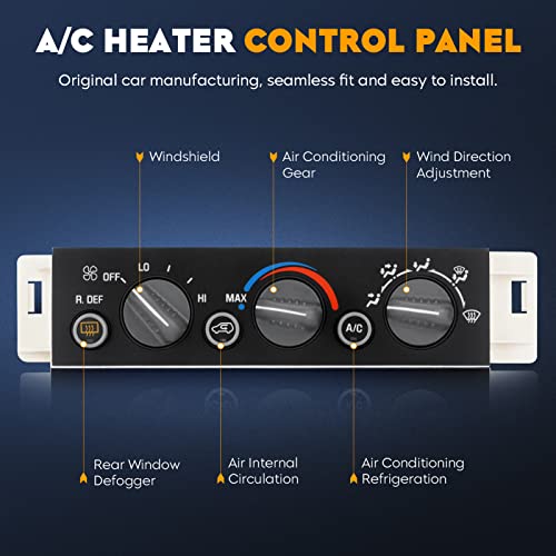 Ac Heater Control Module For 1996-2000 Chevy Tahoe C1500 C2500 Suburban, Gmc Yukon, Cadillac Escalade, W/Rear Window Defogger Switch, Climate Panel 9378805 16231165 16238885 16240105 #TOP1