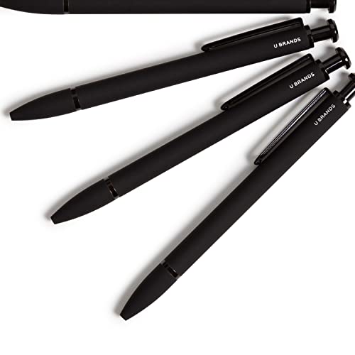 U Brands Soft Touch Midnight Monterey Ballpoint Pens, 1 Mm, 4 Count (5136E06-24) #TOP2
