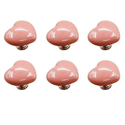 Barndörrskåpsknappar, lådknoppar drar handtag, garderobshandtag, 6ST 5 0mm röd söt hjärta form keramiska knoppar, godis färg baby barn barnmöbler handtag drar för dörrskåp lådaskåp byrå korg Bokhylla