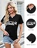 Lonya Women's T-Shirt Black Crew Neck Short Sleeve Tunic Tee Shirt Casual Cute Graphic Print Basic Fashion Tshirts Butterfly,XXL #2