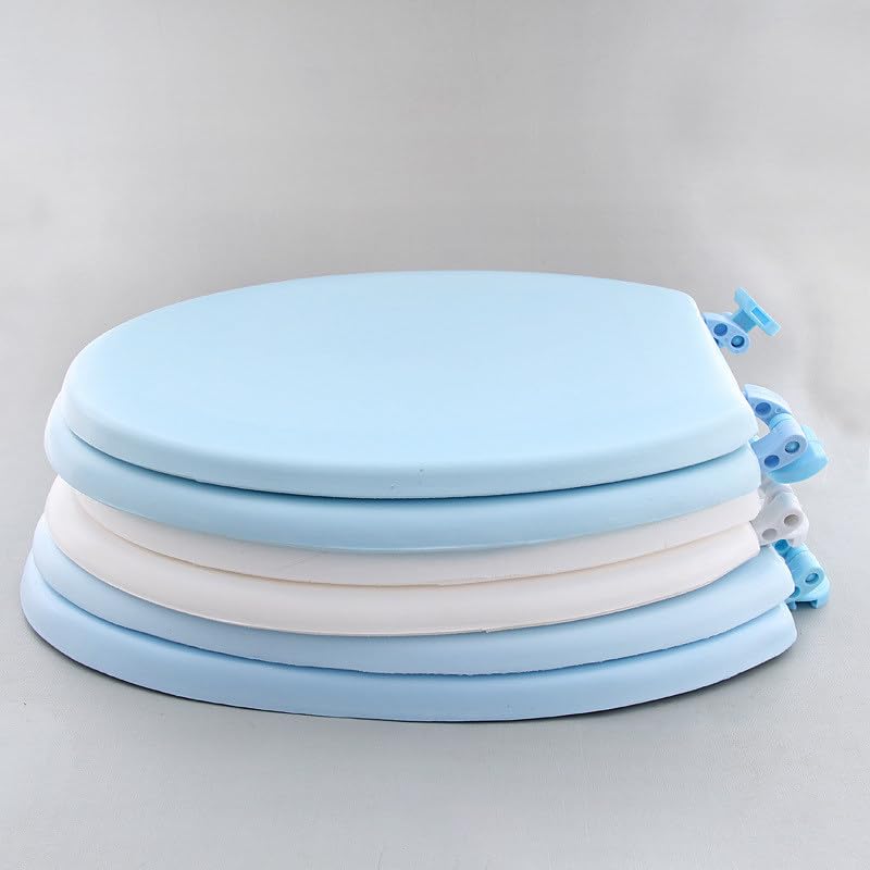UO Thickened EVA Foam Toilet Seat - U-Shaped, Old-Fashioned, White - Image 4