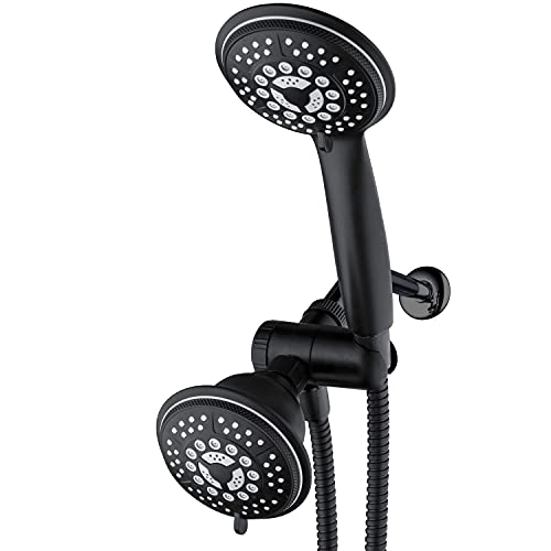 Hydroluxe 1763 Handheld Showerhead & Rain Shower Combo. High Pressure 24 Function 4
