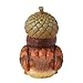 Enesco Jim Shore Heartwood Creek Harvest Bird with Acorn Hat Miniature Figurine, 2.875 Inch, Multicolor