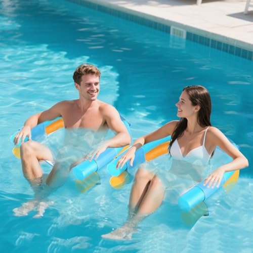 3 Pack Oversized Pool Noodle Chair,Pool Float Chair for Adults -Allowed 3 Pool Noodles,Mesh Floating Pool Chair Noodle Slings,Sling Mesh Chair for Swimming Pool Noodles (Pool Noodle Not Included) by YEXEXINM - Used condition - Image 6