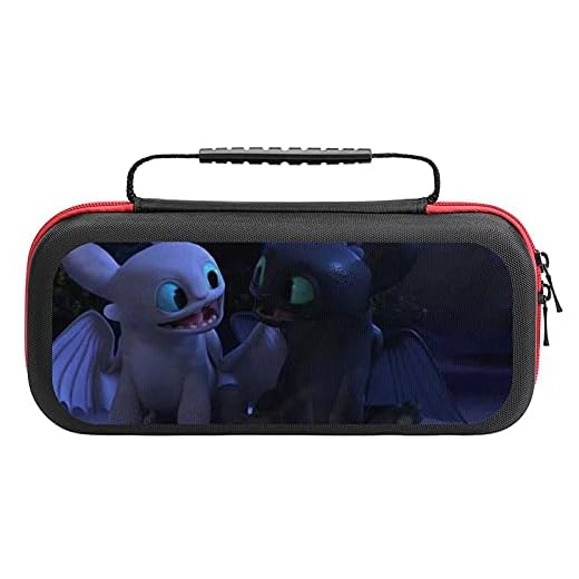 Hur du tränar din drake bärväska för Nintendo Switch, skyddande hårt skal reseförvaring bärväska med 20 spelpatroner för Nintendo Switch-konsoltillbehör