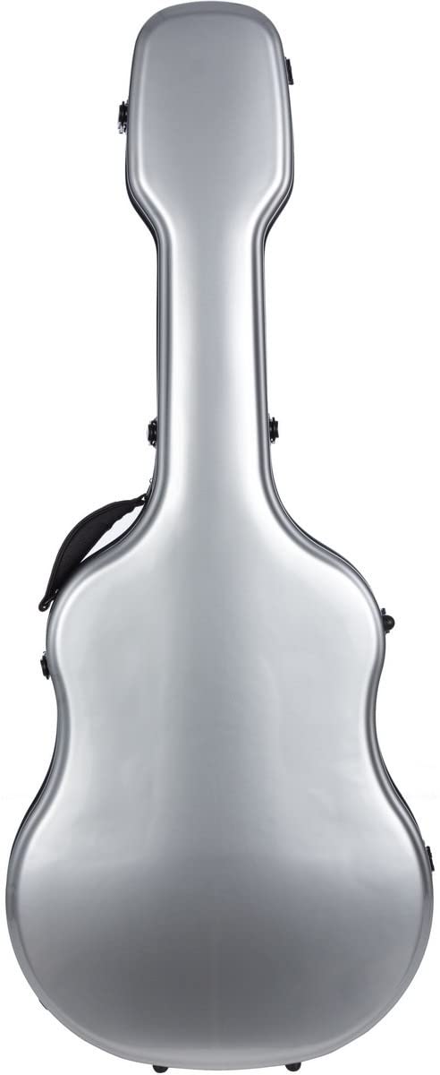 M-Case Façonné Etui pour Guitare Classique 39” - 4/4 Fiberglass Ultra Light Argent