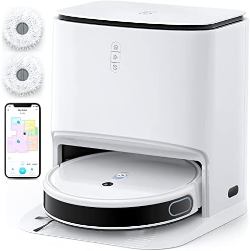 Yeedi mop Station pro Robot Vacuum and Mop,Self Cleaning 3 in 1,Robotic Vacuum with Dual Power Spin Mopping,3000Pa Suction,Smart Mapping,Carpet Detection,Pet Friendly Design with 750ml Dustbin