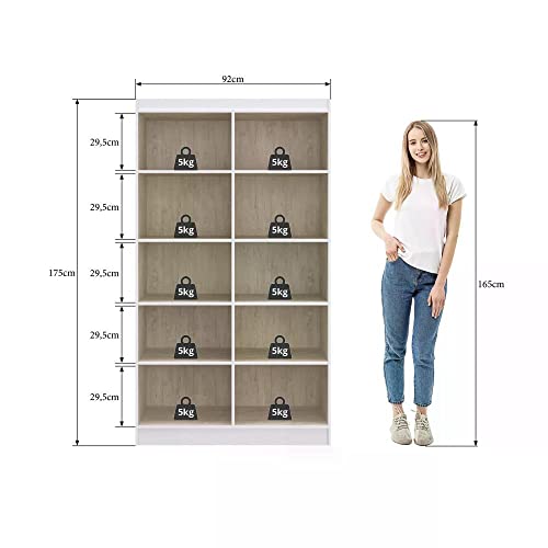 Armário Multiuso 4 Portas Dueto Espresso Móveis Branco