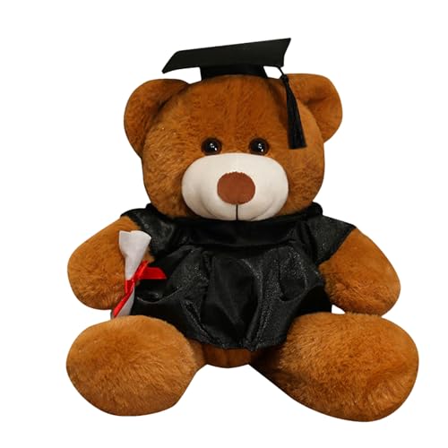 Liqzirtu Graduation Bear Pluche - Kinder Graduation Bear, Cubble di laurea | di orso morbido, orso peluche con cappello, il regalo di laurea, laureato in scuola elementare come ricordo duraturo pe