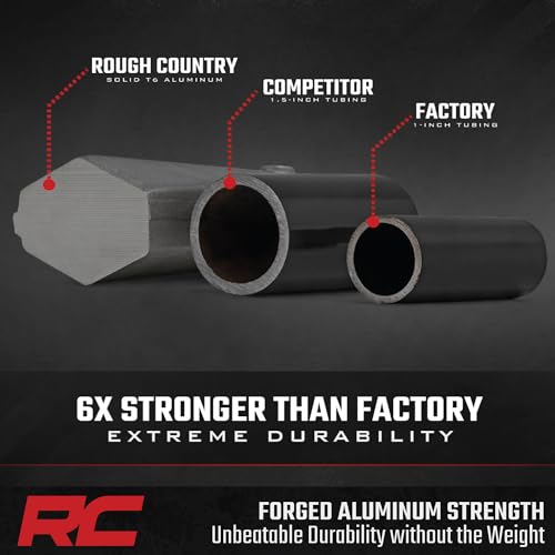 Rough Country High Clearance A-Arms for Can-Am Defender HD5 HD8 HD9 HD10 (2016-2025) - Aluminum Front Control Arms 4-Pack w/ 2" Forward Offset, Fits 30" Tires, Black by Rough Country - Image 8