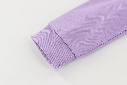 Toddler Crewneck Sweatshirts Solid Pullover Tops for Girls or Boys4