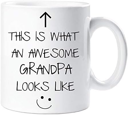 60 Second Makeover This is What an Awesome Grandpa Looks Like V2 Mug Fathers Day Birthday Christmas Cup Gift