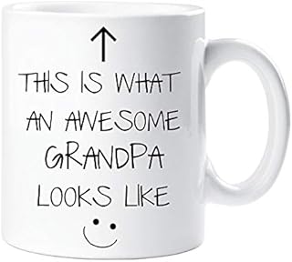 60 Second Makeover This is What an Awesome Grandpa Looks Like V2 Mug Fathers Day Birthday Christmas Cup Gift