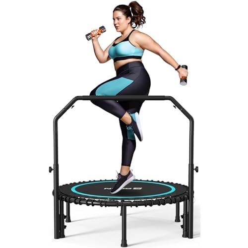 BCAN Mini Rebounder Trampoline with Bar-40/48, 450/550 lbs