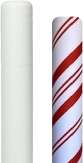 Candy Cane Fabric WrapCover Kit with Bollard Cover (Bollard Cover Included) (7