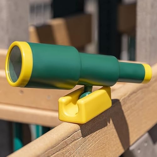 Telescope for Playground Swing Set Playset with Pirate Style Green Yellow and Hardware Included
