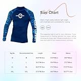 Agoky Męska Koszulka z Długim Rękawem, Rashguard, Do Schnorchelowania, Pływania, Surfingu, Nurkowania, Antypoślizgowa Koszulka UV, T-Shirt, Kompresyjne Bielizna Plażowa, szary węglowy., L