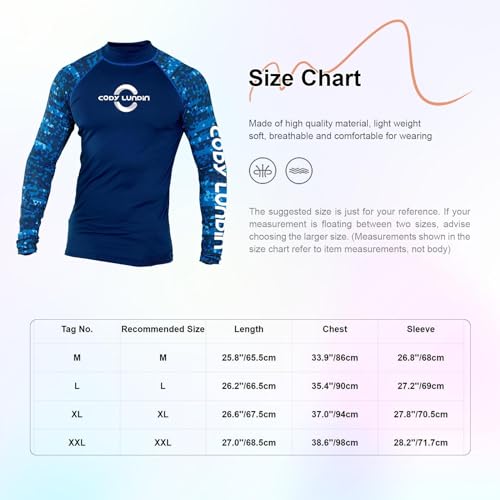 Agoky Męska Koszulka z Długim Rękawem, Rashguard, Do Schnorchelowania, Pływania, Surfingu, Nurkowania, Antypoślizgowa Koszulka UV, T-Shirt, Kompresyjne Bielizna Plażowa, szary węglowy., L