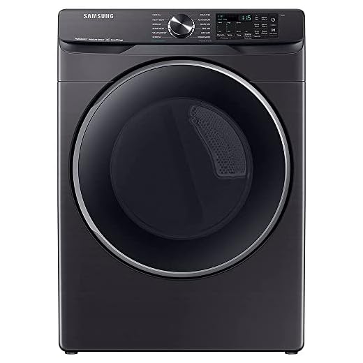 Samsung DVE50A8500V 7.5 Cu. Ft. Brushed Black Smart Electric Dryer - OPEN BOX