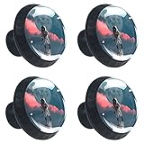 Vienen con 4 pomos redondos + 4 tornillos cortos y 4 largos, puedes personalizarlos a la longitud que necesites para los materiales y grosores del armario.
